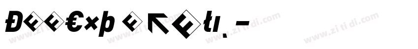 DINExp Italic字体转换